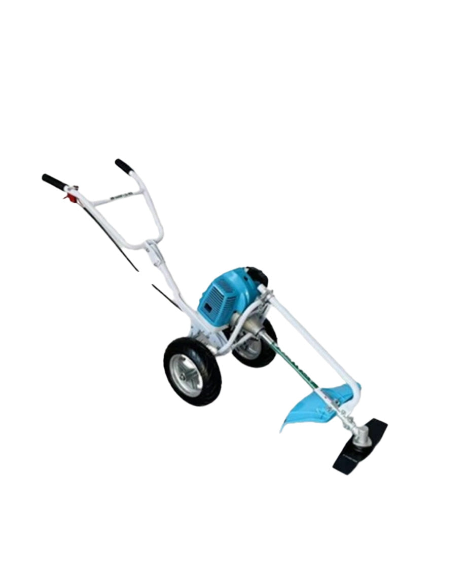 AGRIMATE 51.7cc Push-Type Trolley Brush Cutter | 2-Stroke Gas Grass Trimmer & Weed Weeder (AM-5300PT-NEO)