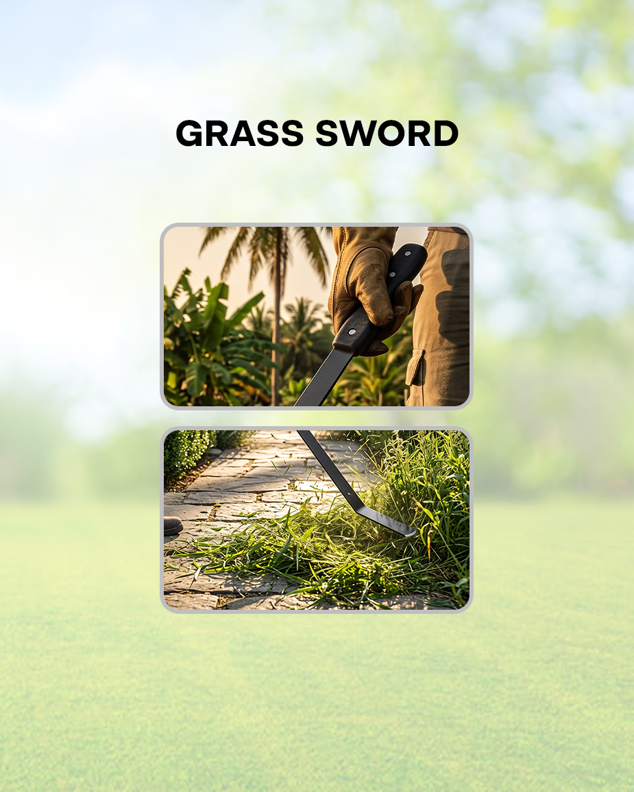 FALCON Grass Sword Swivel Blade Grass Shear | 180° Rotating Manual Lawn Edging Shear (SGS-2008)