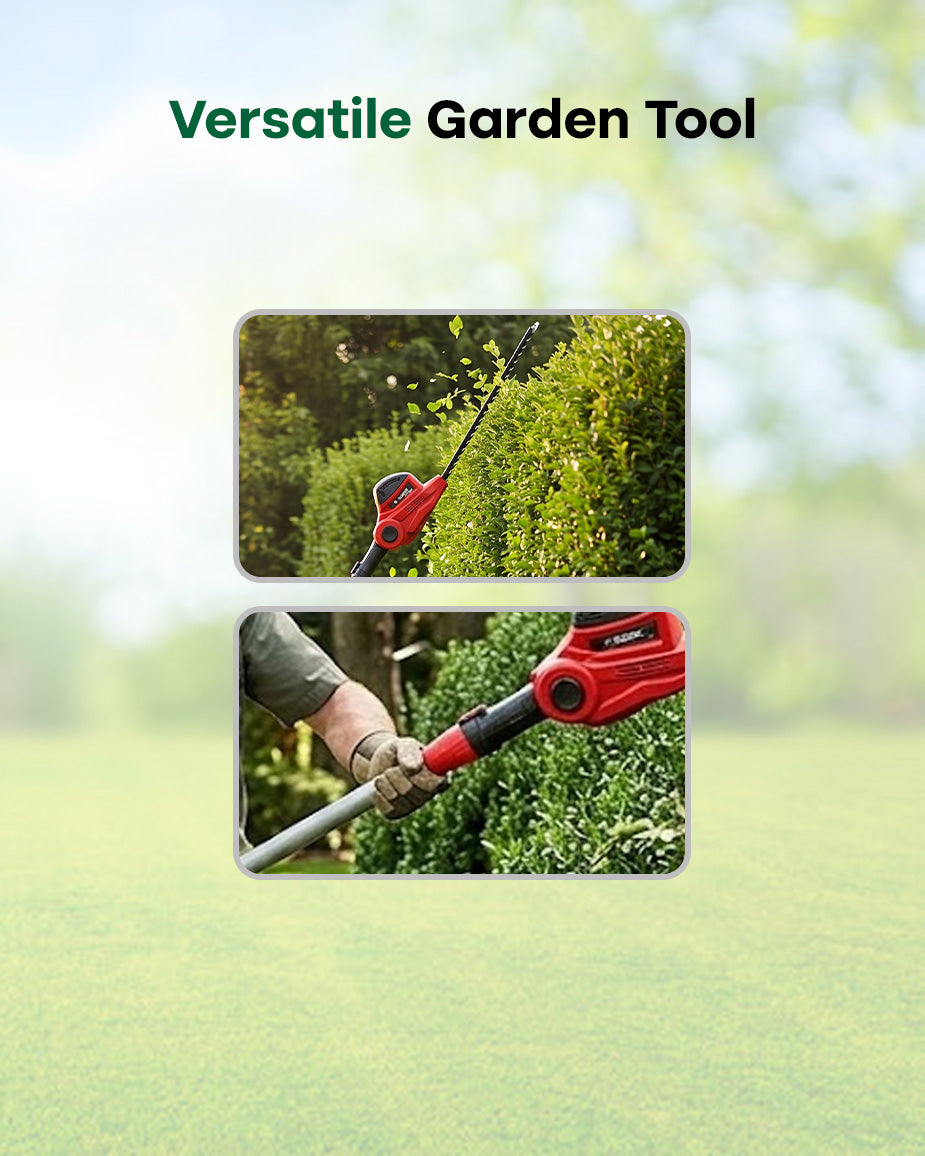 FALCON 550W Electric Pole Hedge Trimmer | 2.8m Extendable Telescopic Reach Long-Reach Pruner (FPHT-268)