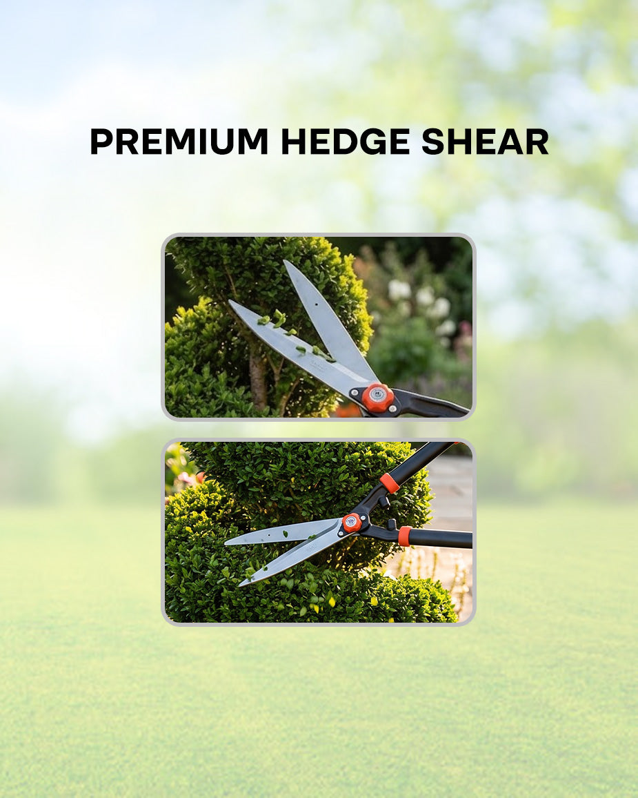 FALCON 10-Inch Premium Hedge Shear | Manual Bush & Shrub Trimming Garden Cutter (FPHS-2022)