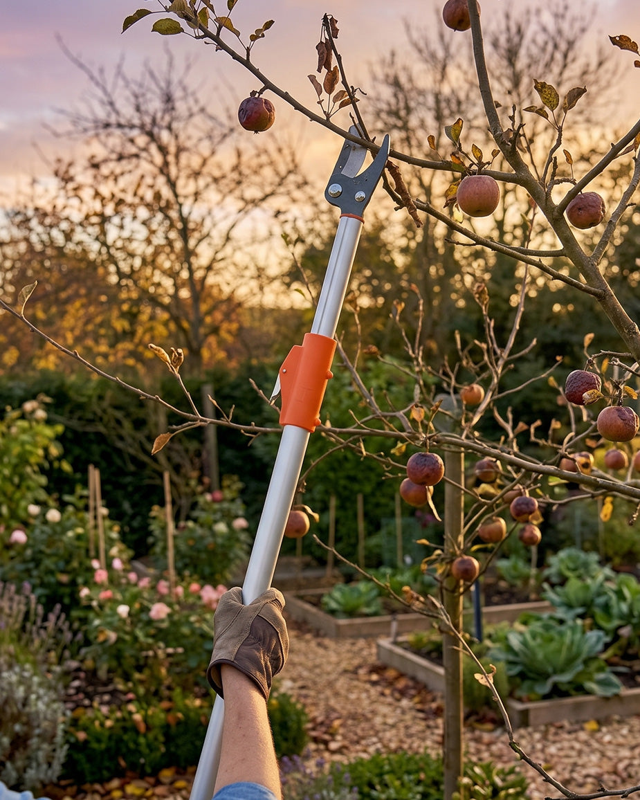 Falcon Premium Extendable Long Reach Cut & Hold Pruner FPLR-26 | 1760mm Telescopic Tree & Fruit Bypass Trimmer