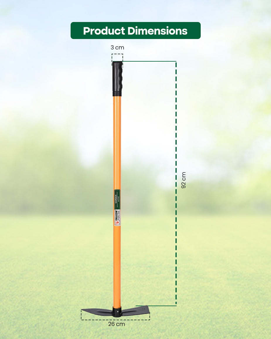 Falcon Premium Garden Hoe FGWH-200 | Heavy-Duty Double-Headed Digging & Cultivation Tool