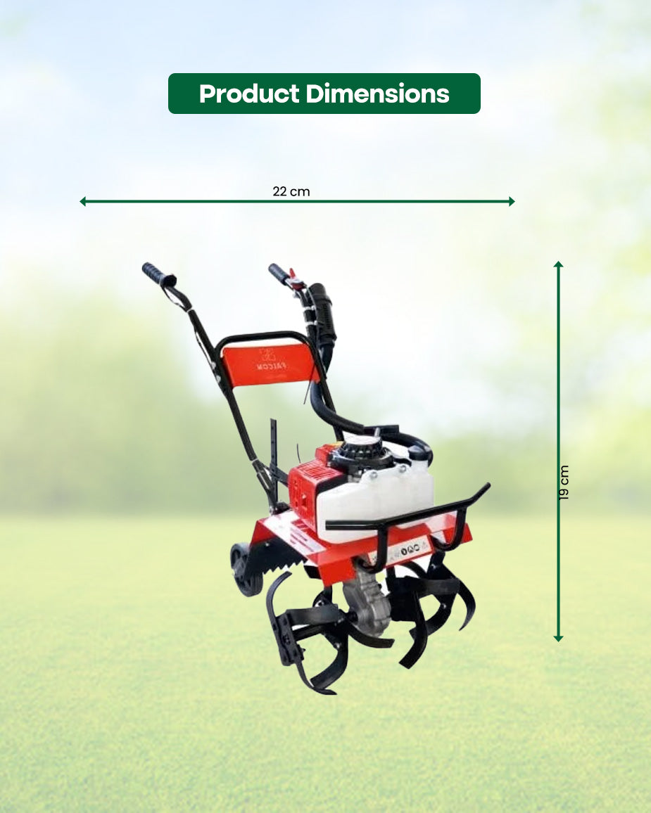 FALCON 3 HP Petrol Power Weeder | Compact Inter-Crop Tiller & Mini Rotary Weeder (FRTC-1003)