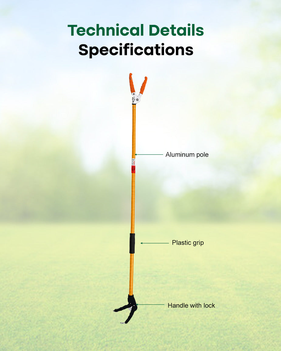 Falcon Premium Snake Catcher Stick FPSC-44 | 4 Feet (1220mm) Safe Humane Reptile Grabber