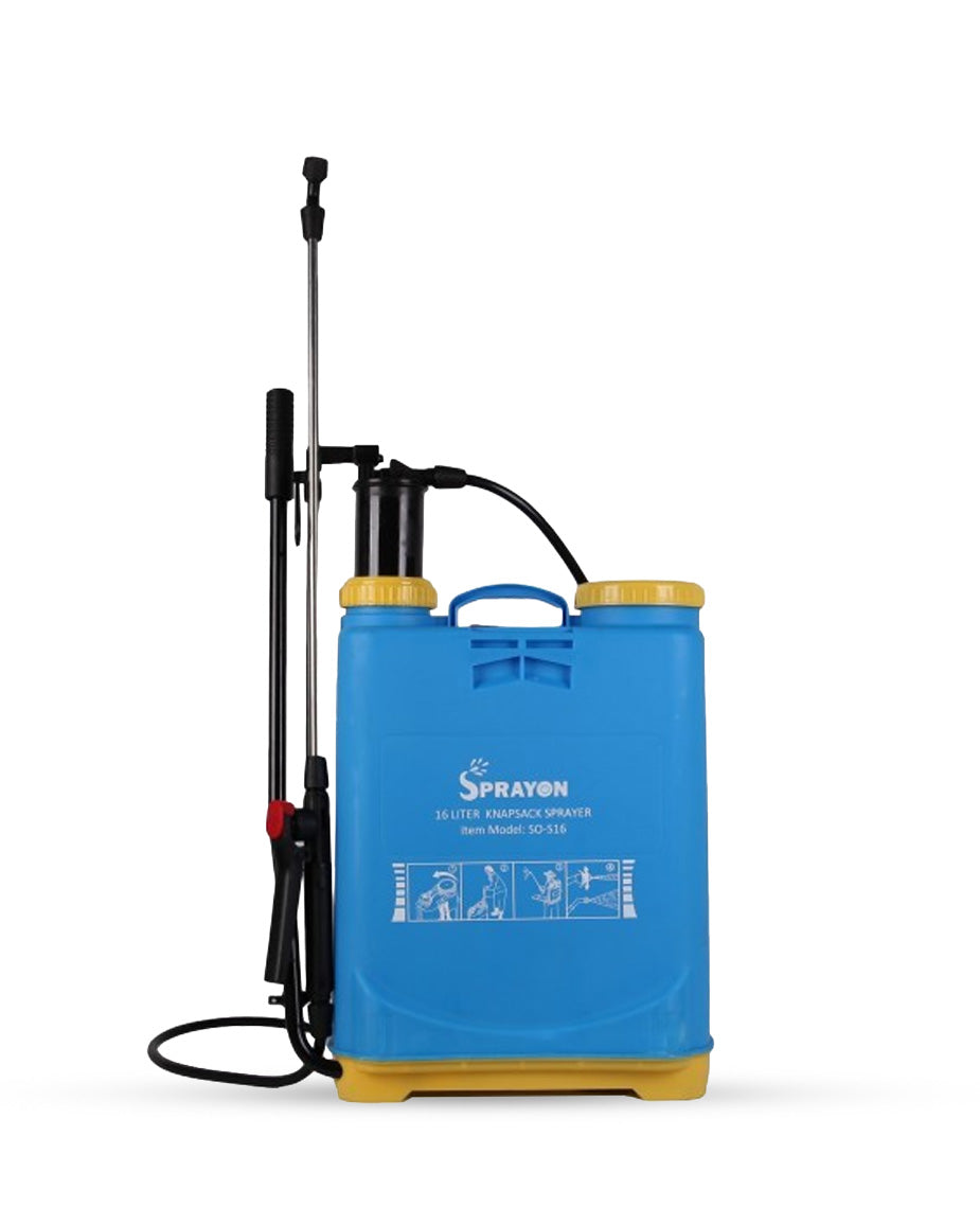 SPRAYON 16-Litre Knapsack Sprayer | Manual Backpack Pressure Sprayer with Multiple Nozzles (SO-SF16)