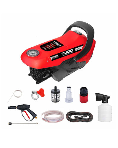 TUQO 1750W Brushless High Pressure Washer | 145 Bar Electric Jet Car & Bike Cleaning Machine (HW2020)