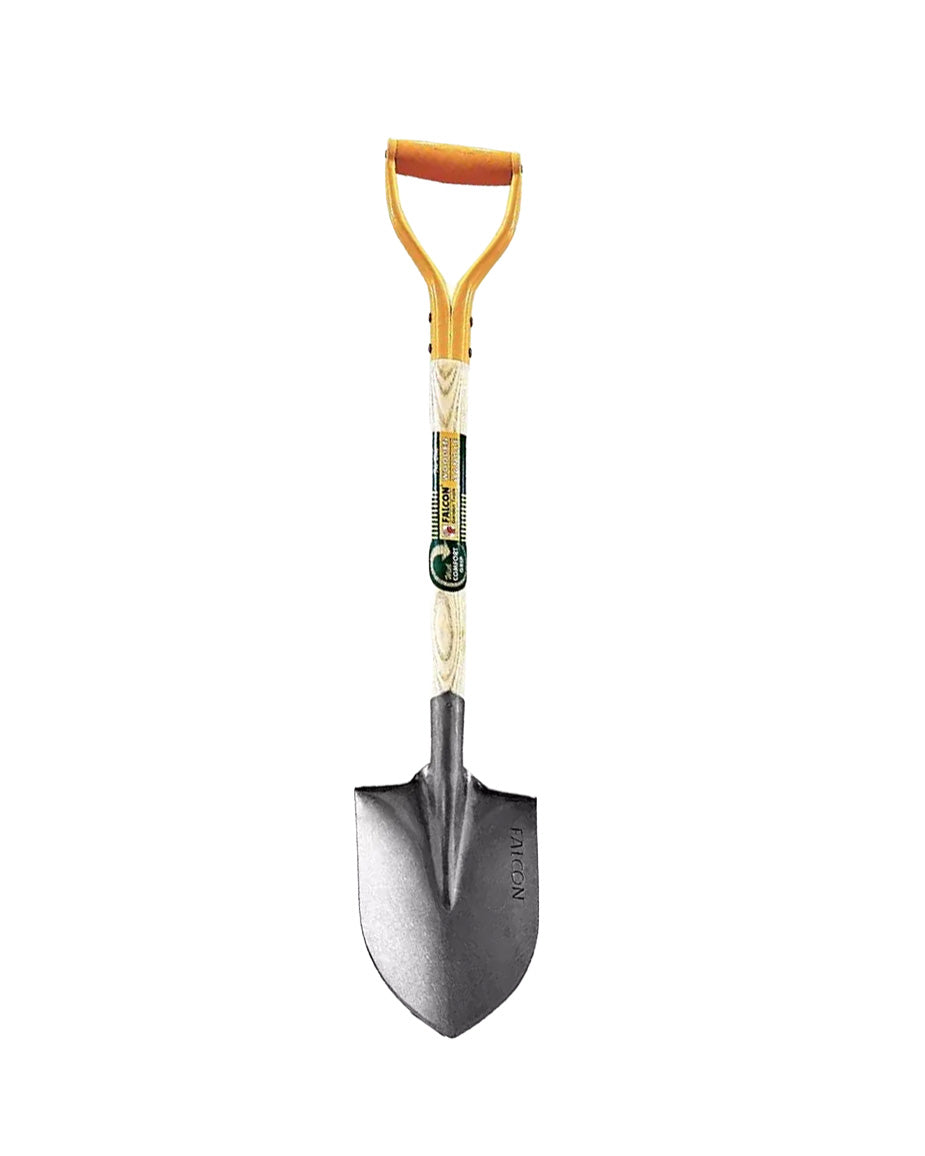 Falcon Premium Garden Shovel FRS-2500 | 830mm Hardened Steel Digging Shovel with D-Grip