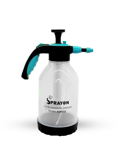 SPRAYON 2-Litre Pressure Sprayer | Handheld Garden & Home Cleaning Spray Bottle (SOM-S2)