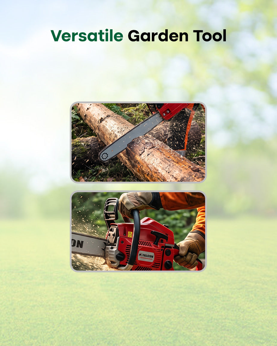 FALCON 52cc Petrol Chainsaw with 20-Inch Guide Bar | Heavy-Duty Tree Cutter & Log Splitter (FCS-540)