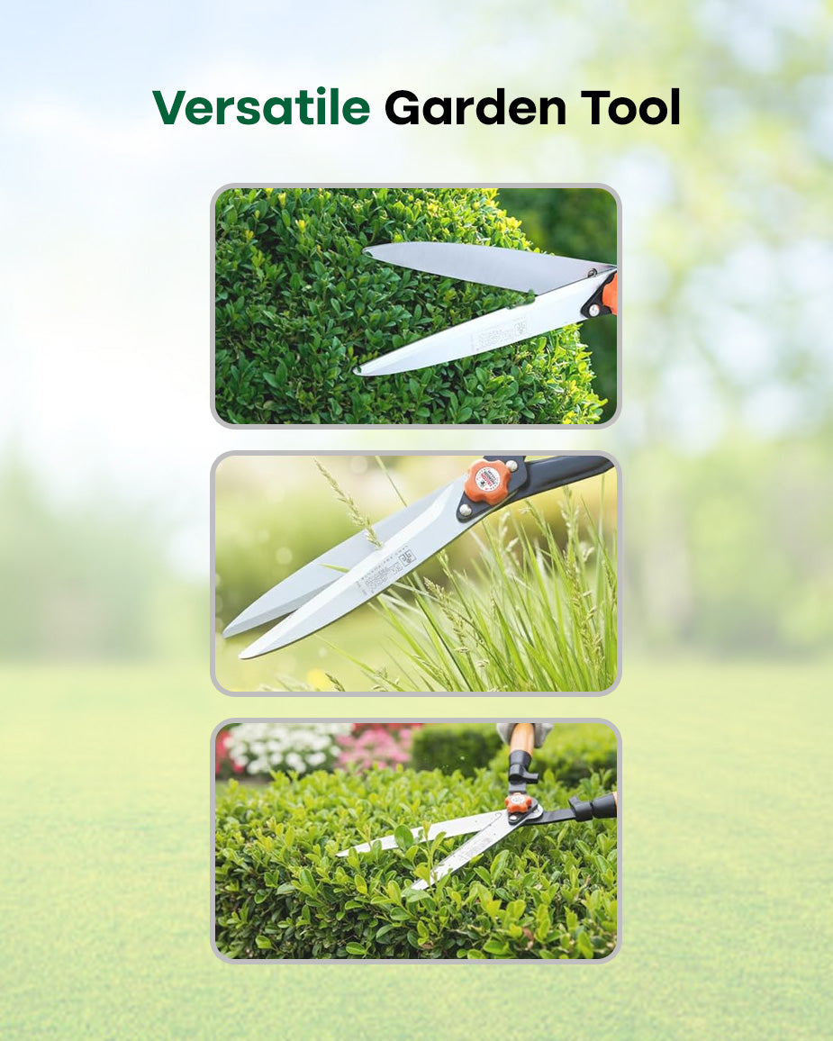 Falcon Premium Hedge Shear FHS-888 | 570mm Wooden Handle Bush Cutter