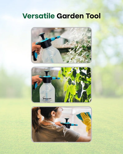 SPRAYON 2-Litre Pressure Sprayer | Handheld Garden & Home Cleaning Spray Bottle (SOM-S2)