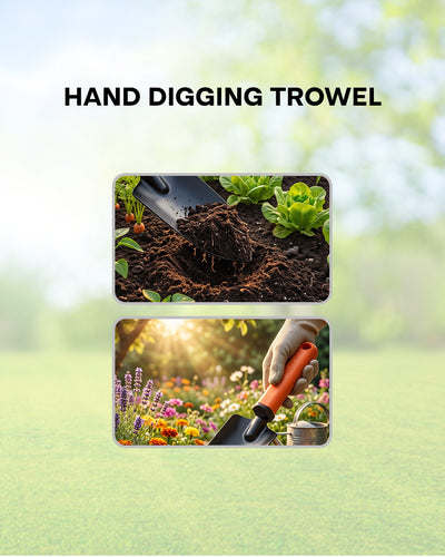 FALCON Premium Heavy-Duty Weeding Trowel | Ergonomic Garden Soil & Weed Tool (FWT-2002)