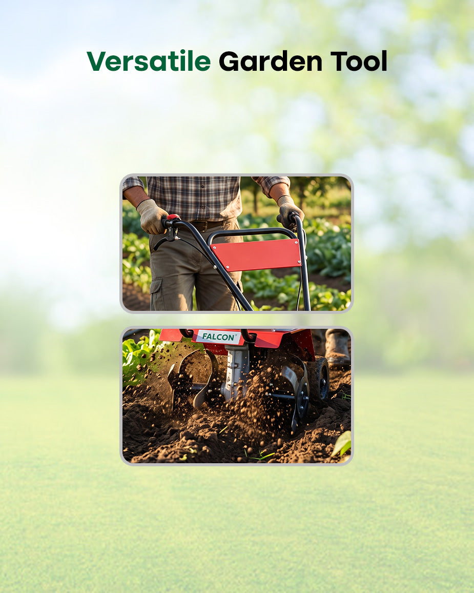 FALCON 3 HP Petrol Power Weeder | Compact Inter-Crop Tiller & Mini Rotary Weeder (FRTC-1003)