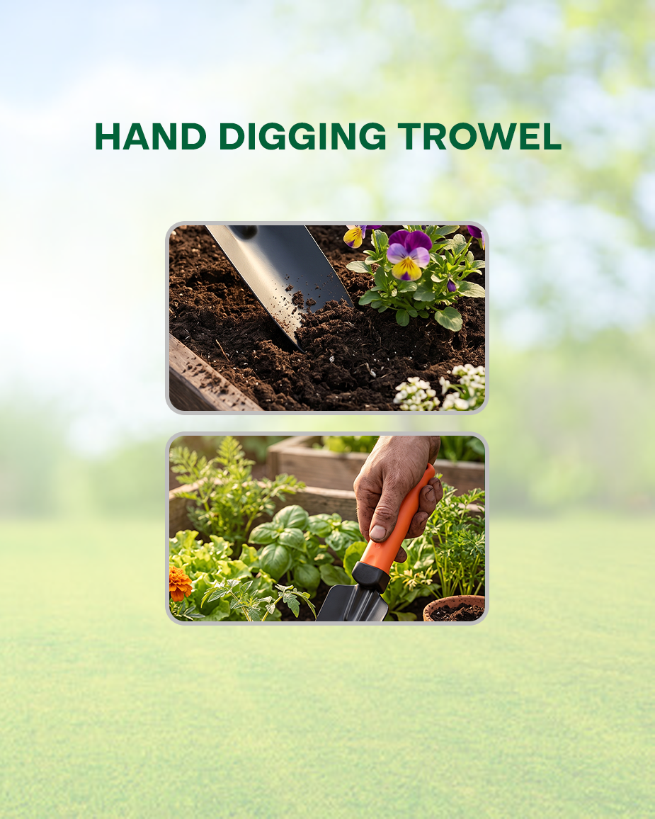 FALCON Premium Weeding Trowel | Hand Weeder & Transplanter Garden Tool (FWT-2001)
