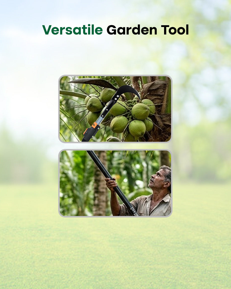 Falcon Premium Areca Nut Harvester FPAH-2207 | Telescopic Long Handle High-Reach Palm Cutter