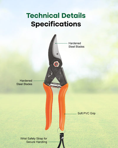 Falcon Major Pruning Secateurs | 225mm Bypass Garden Pruner