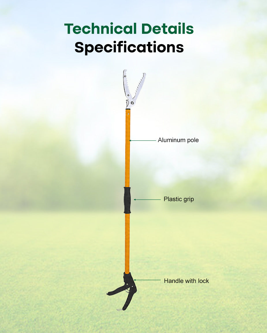 Falcon Premium Snake Catcher Stick FPSC-66 | 6 Feet (1830mm) Professional Extra-Long Reptile Grabber