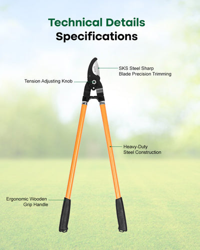 Falcon Premium Bypass Lopping Shear SPLS-7008 | 730mm Heavy-Duty Tree & Branch Cutter