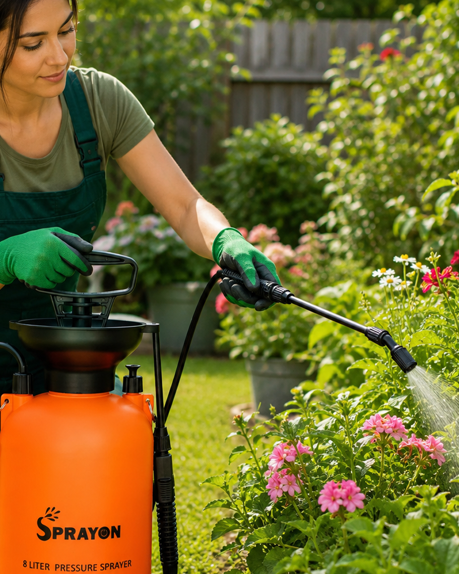 SPRAYON 5-Litre Air Pressure Sprayer | Pump Action Garden & Yard Spray Bottle (SO-S05)