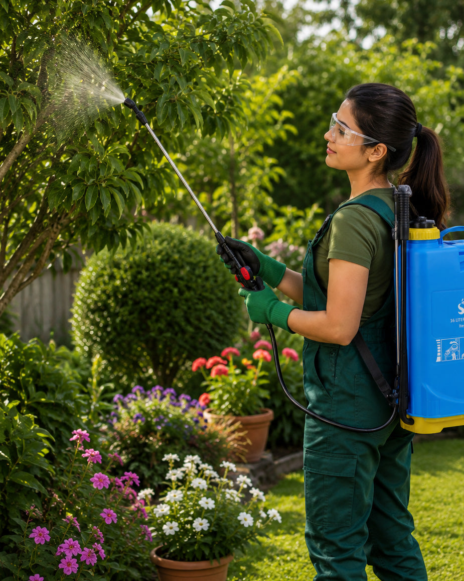 SPRAYON 16-Litre Knapsack Sprayer | Manual Backpack Pressure Sprayer with Multiple Nozzles (SO-SF16)