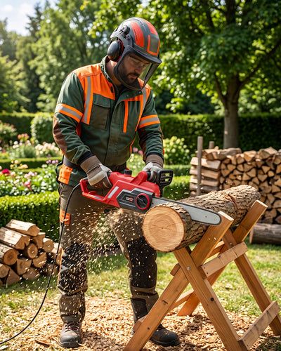 FALCON 2000W Electric Chainsaw with 16-Inch Guide Bar | Heavy-Duty Wood Cutter & Pruner (FECS-149+)