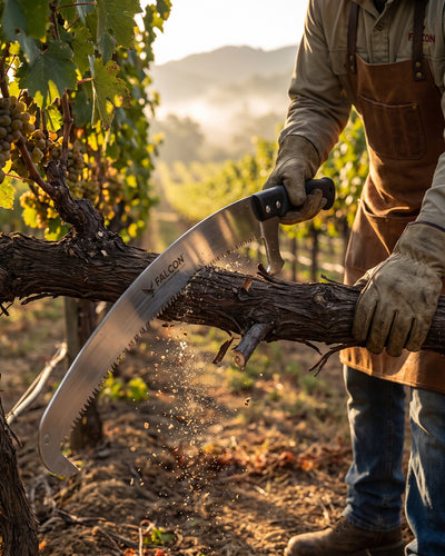 FALCON Heavy-Duty Curved Pruning Saw | Manual Tree Branch & Stem Cutter (FPS-48)