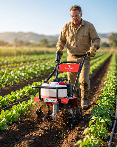 FALCON 3 HP Petrol Power Weeder | Compact Inter-Crop Tiller & Mini Rotary Weeder (FRTC-1003)