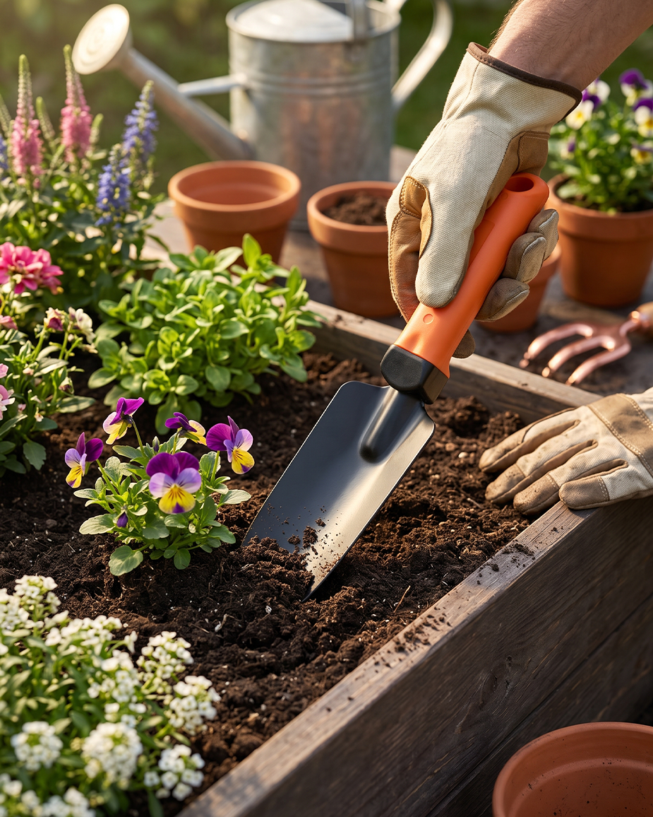 FALCON Premium Weeding Trowel | Hand Weeder & Transplanter Garden Tool (FWT-2001)