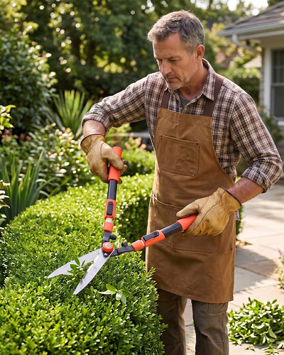 FALCON Extendable Telescopic Hedge Shear | 9-Inch Hardened Steel Blade Shrub Cutter (FHS-2016)