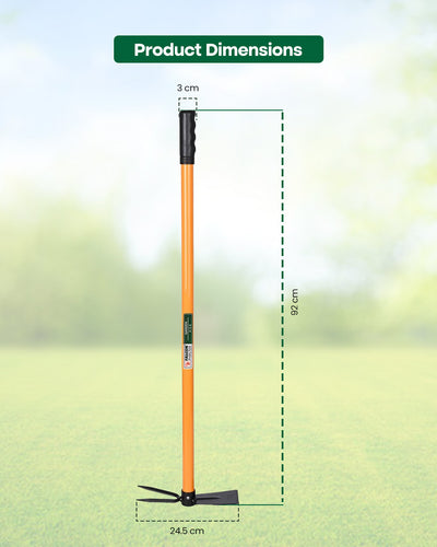 Falcon Premium Garden Hoe FGWH-100 | 760mm Tubular Steel Handle Digging & Weeding Tool