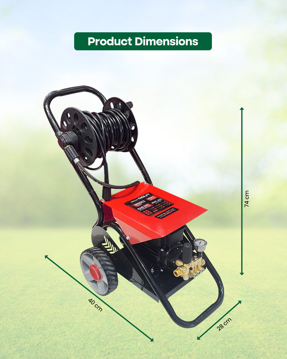 TUQO 2500W Ultra Commercial Brushless High Pressure Washer | 190 Bar Industrial Jet Washer (HW2080)