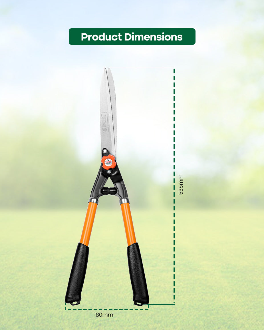 Falcon Premium Hedge Shear FHS-777 | 570mm Steel Handle Garden Bush Trimmer