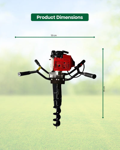FALCON 63cc Petrol Earth Auger | Heavy-Duty Post Hole Digger & Tree Planter (FEA-63)