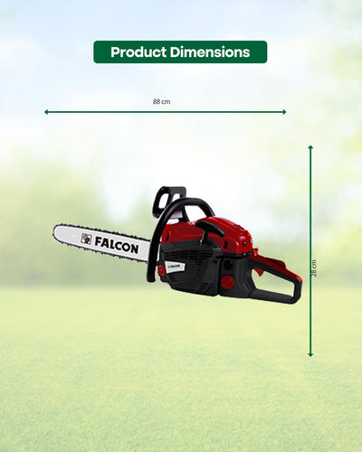 FALCON 52cc Petrol Chainsaw with 20-Inch Guide Bar | Heavy-Duty Tree Cutter & Log Splitter (FCS-540)