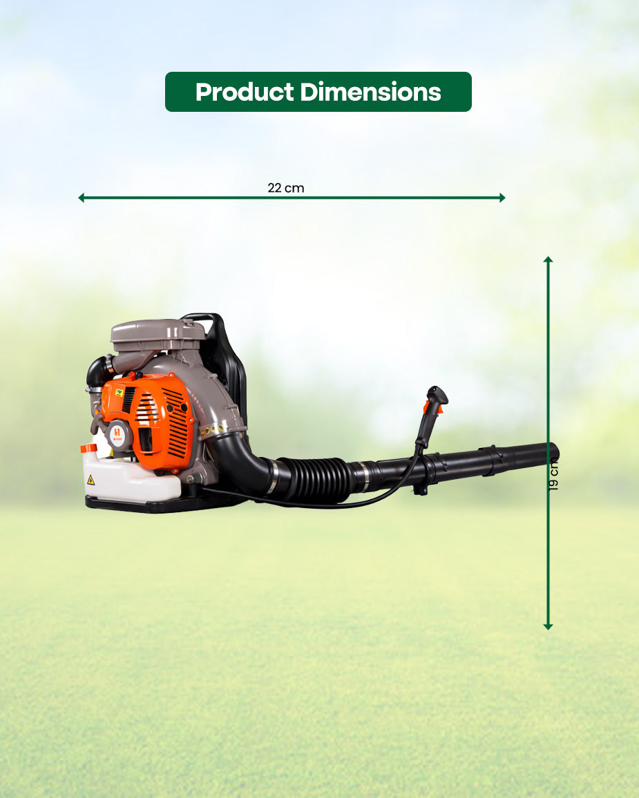 KASEI 63.3cc Petrol Backpack Blower | Professional 2.1kW Heavy-Duty Leaf & Debris Blower (KZ-6300 BBP-PRO 2S)