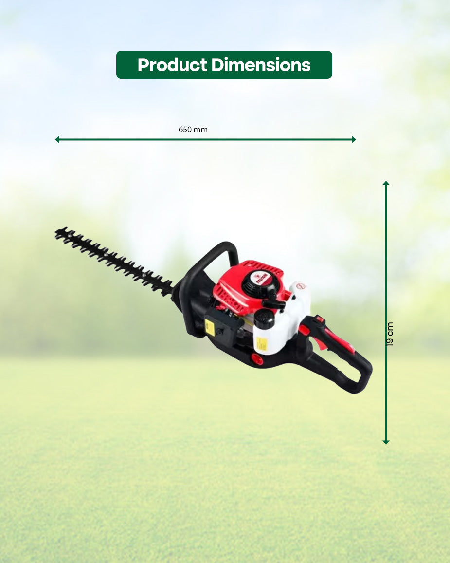 FALCON 22.5cc Petrol Hedge Trimmer | 26-Inch Dual-Action Blade Gas Pruner (FPHT-23D)