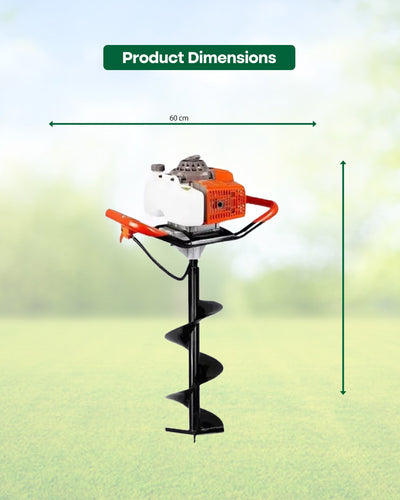 FALCON 63cc Heavy-Duty Heavy Frame Earth Auger | Dual-Operator Post Hole Digger (FEA-63(H))