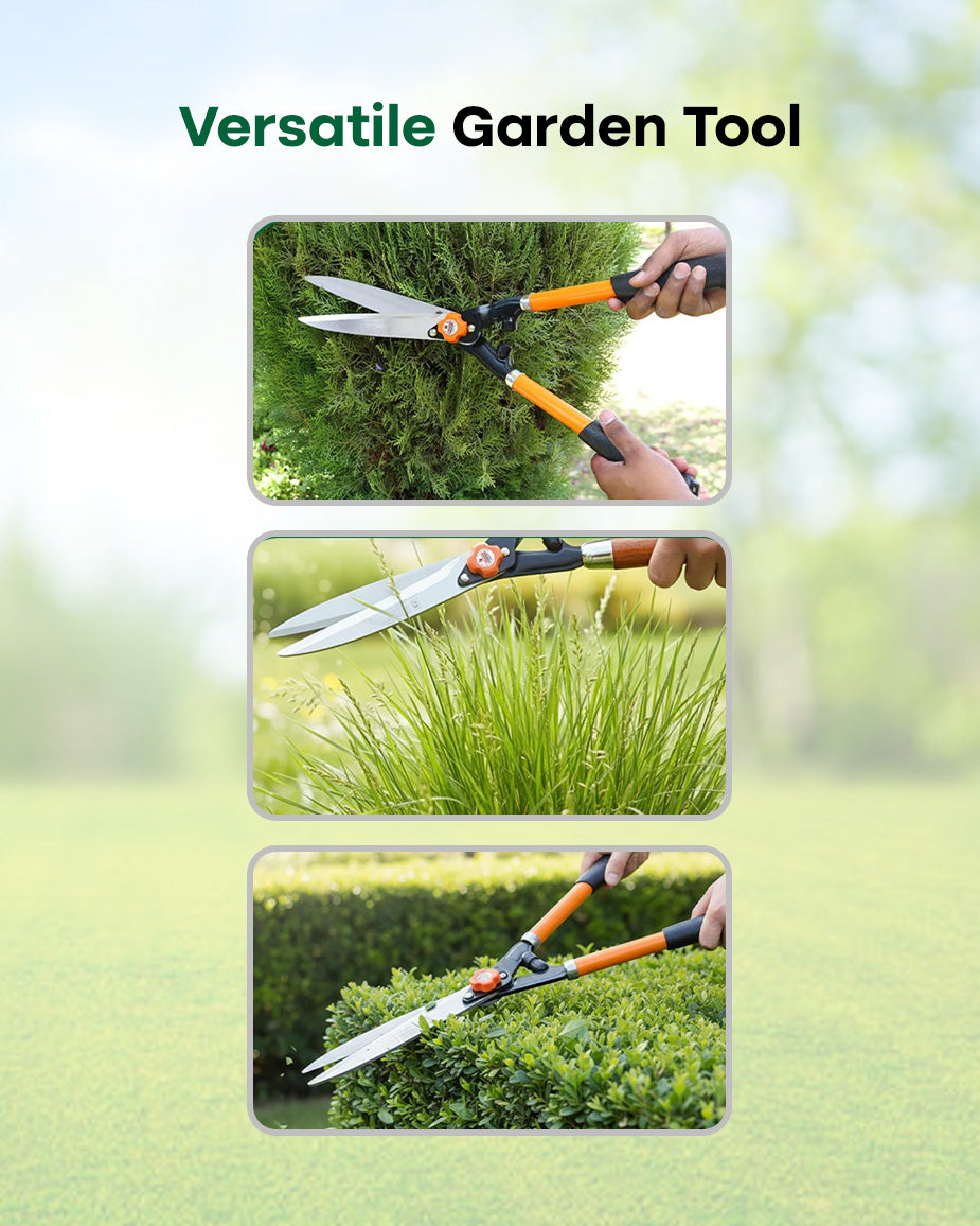 Falcon Premium Hedge Shear FHS-777 | 570mm Steel Handle Garden Bush Trimmer