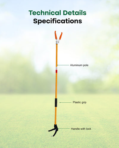 Falcon Premium Snake Catcher Stick FPSC-44 | 4 Feet (1220mm) Safe Humane Reptile Grabber