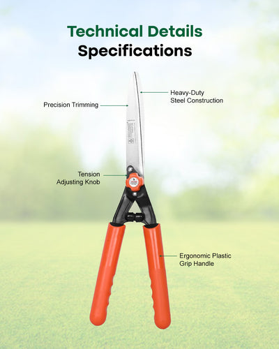 Falcon Premium Hedge Shear FHS-999(P) | 535mm Lightweight Garden Bush Trimmer