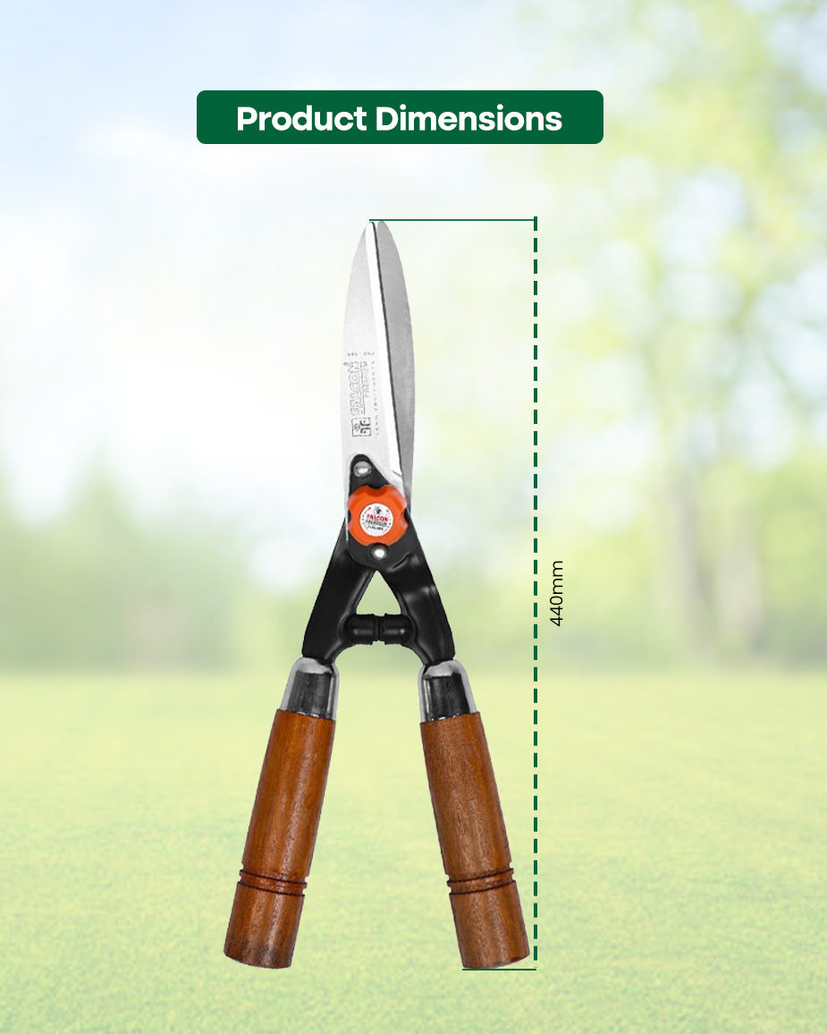 Falcon Premium Hedge Shear FHS-666 | 420mm Classic Garden Bush Clipper