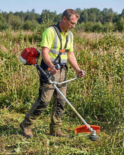 PowerOn 41.5cc Petrol Brush Cutter | 2-in-1 String Trimmer and Weed Eater (POBC 4380)