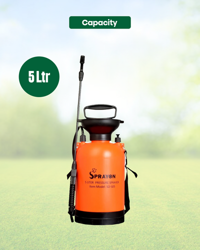 SPRAYON 5-Litre Air Pressure Sprayer | Pump Action Garden & Yard Spray Bottle (SO-S05)