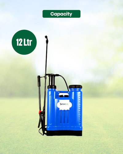 SPRAYON 12-Litre Knapsack Sprayer | Manual Backpack Pressure Sprayer with Multiple Nozzles (SO-S12)