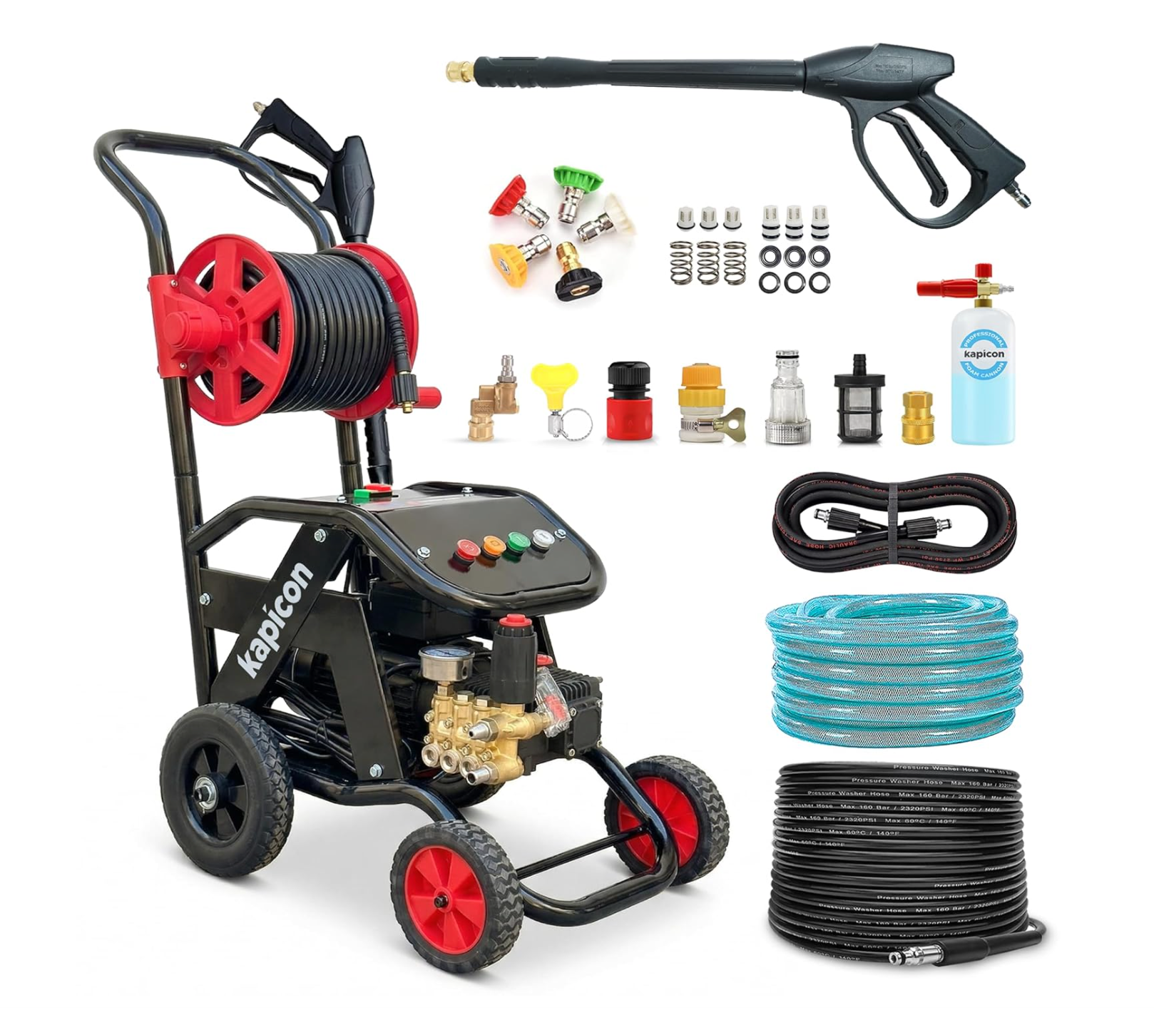63CC 3HP Heavy Duty Petrol Tiller with Steel Blades – Mini Rotavator (45CM)